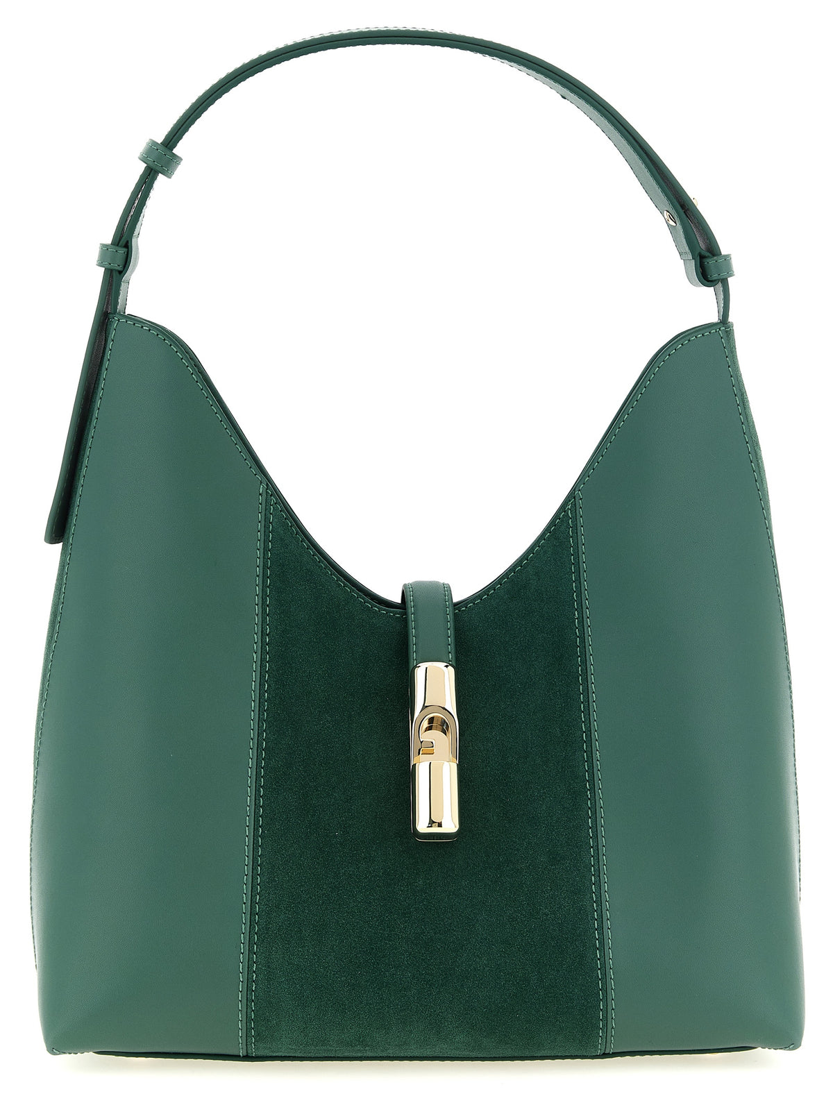 Green Suede Shoulder Bag