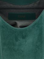 Green Suede Shoulder Bag