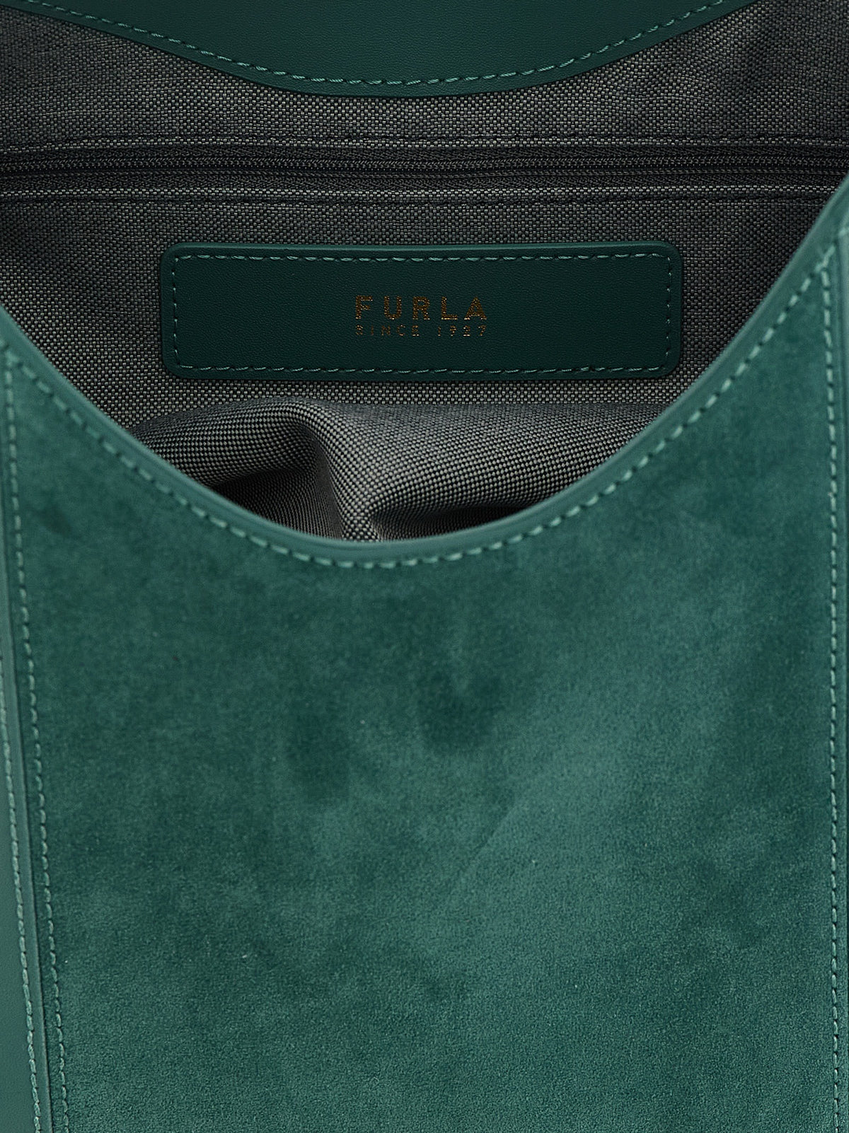 Green Suede Shoulder Bag