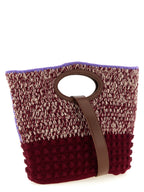 Wool Handbag – Burgundy