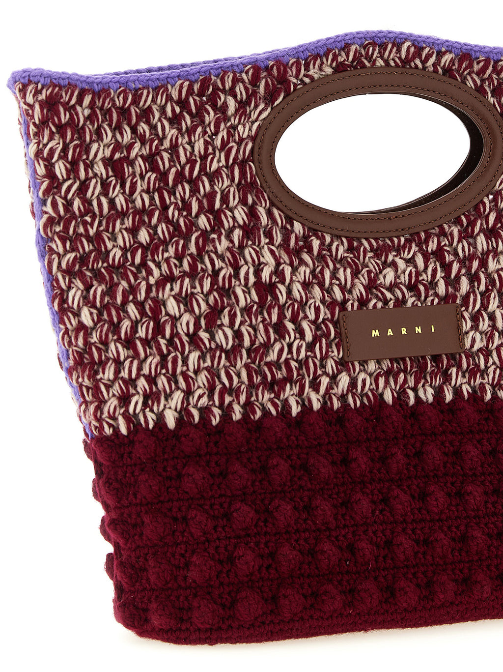 Wool Handbag – Burgundy