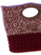 Wool Handbag – Burgundy