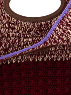 Wool Handbag – Burgundy