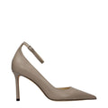 Sandales en cuir gris