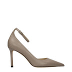 Sandales en cuir gris