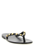 Mules en cuir noir