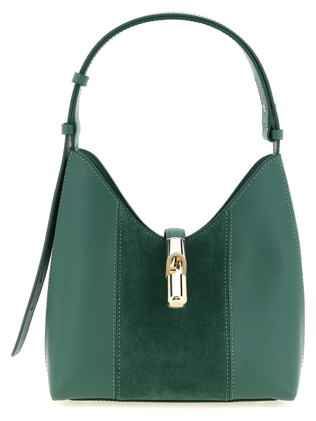 Sac à épaule en daim vert