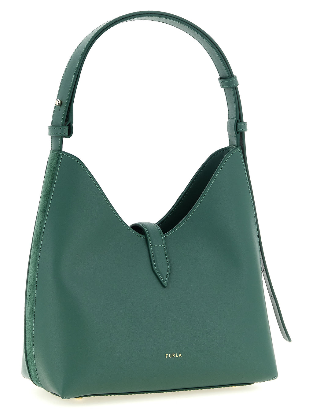 Sac à épaule en daim vert