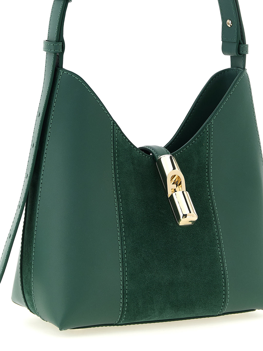 Sac à épaule en daim vert