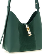 Sac à épaule en daim vert