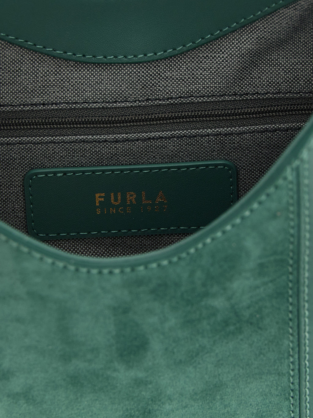 Sac à épaule en daim vert