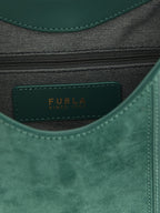 Sac à épaule en daim vert