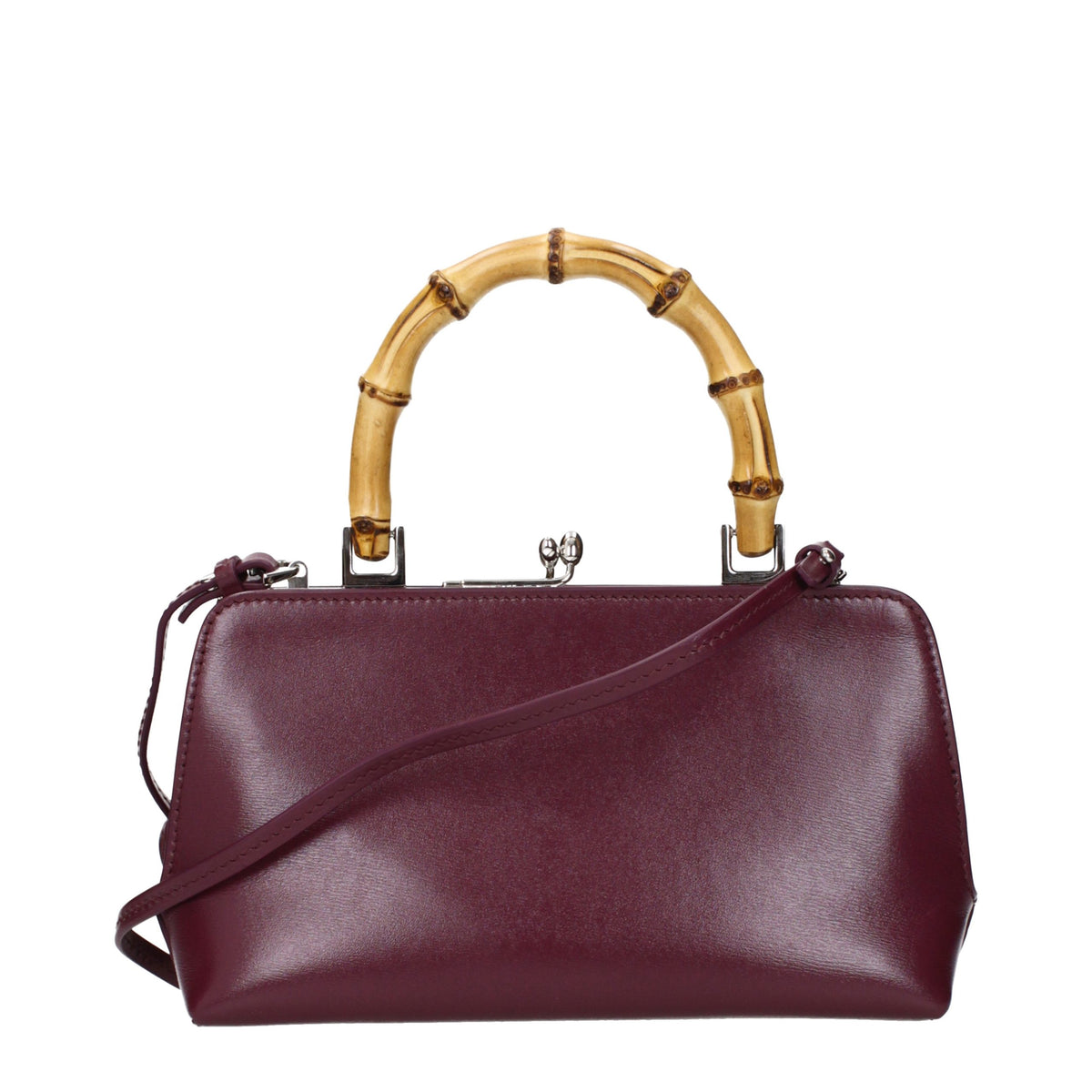 Sac à main en cuir rouge