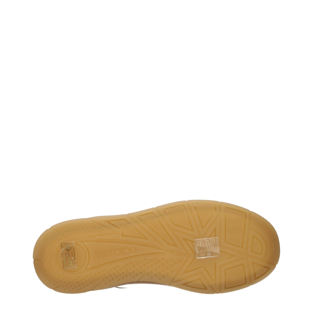 Baskets en cuir beige
