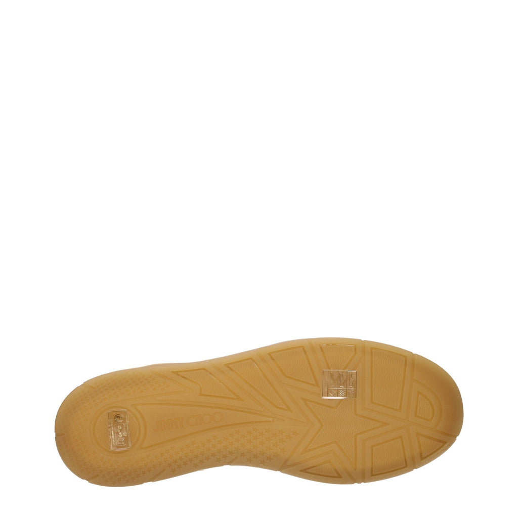 Baskets basses en cuir beige