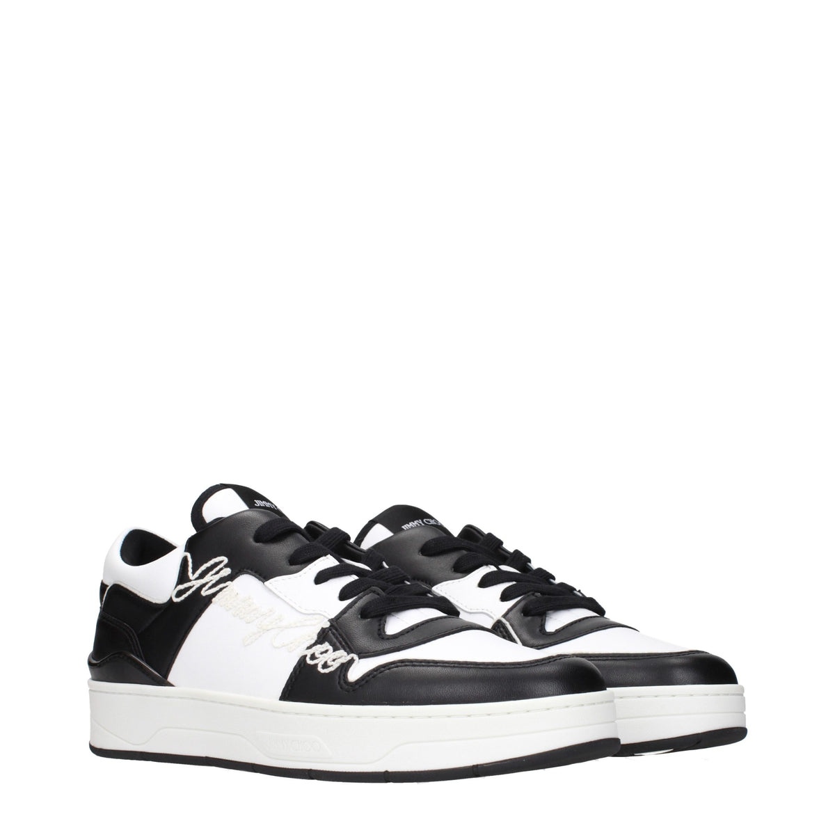 Leather Sneakers – Black