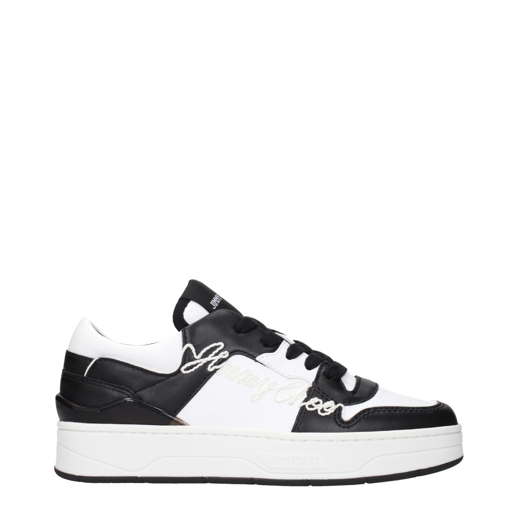 Baskets en cuir noir