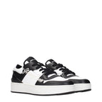 Baskets en cuir noir