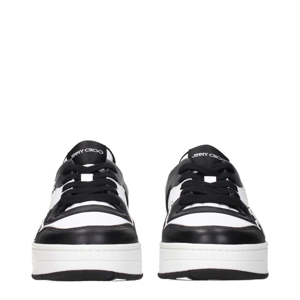 Baskets en cuir noir