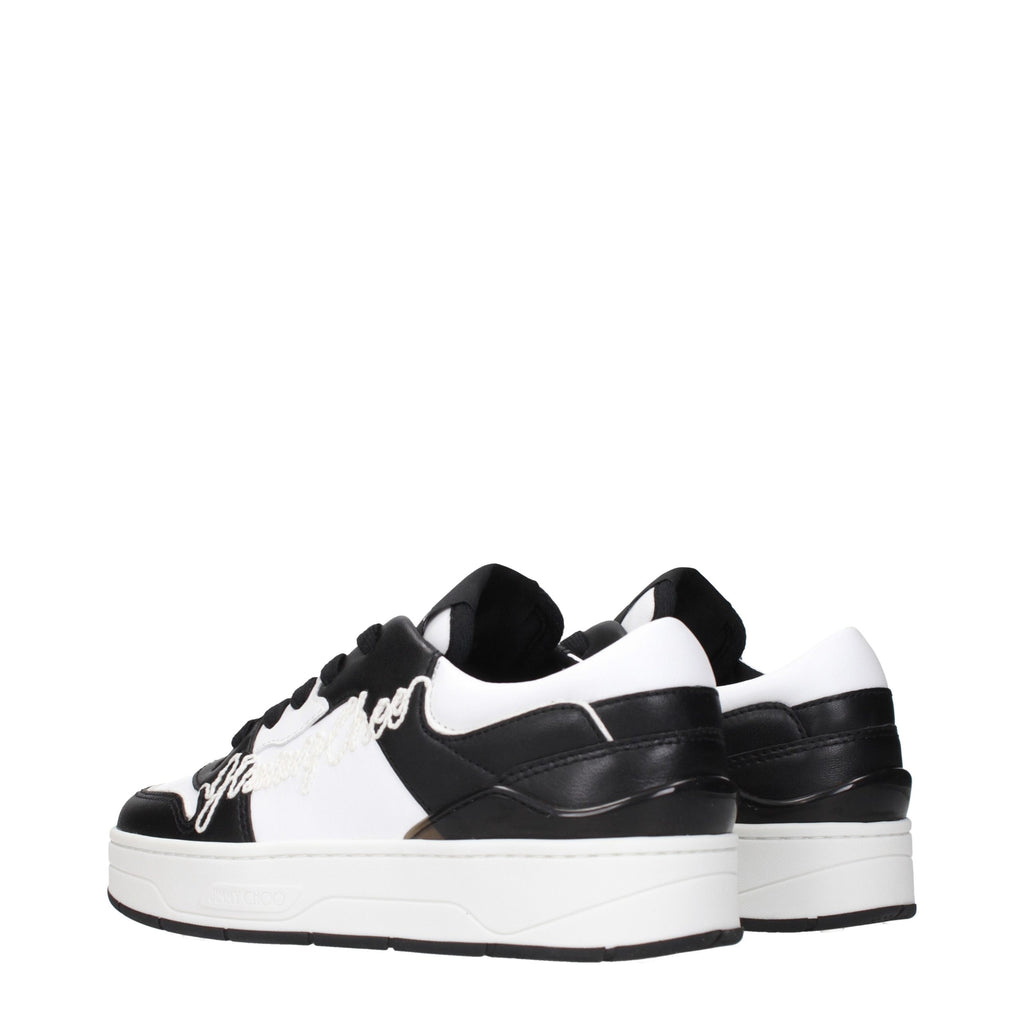 Baskets en cuir noir