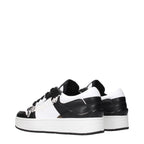 Baskets en cuir noir