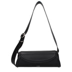 Sac bandoulière en cuir noir