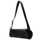 Sac bandoulière en cuir noir