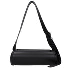 Sac bandoulière en cuir noir