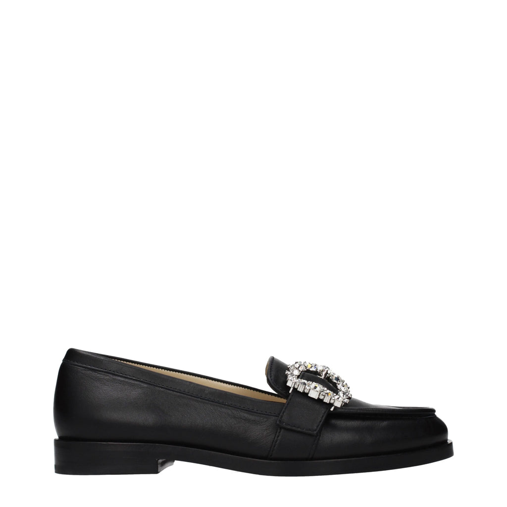 Mocassins en cuir noir