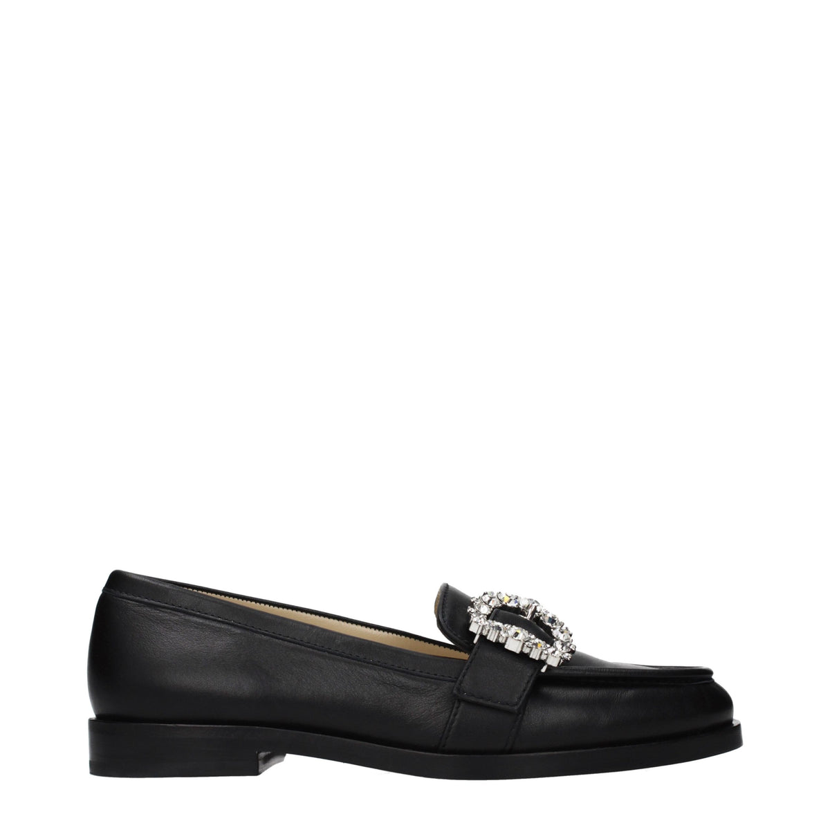 Mocassins en cuir noir
