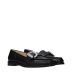 Mocassins en cuir noir