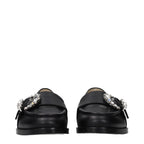 Mocassins en cuir noir