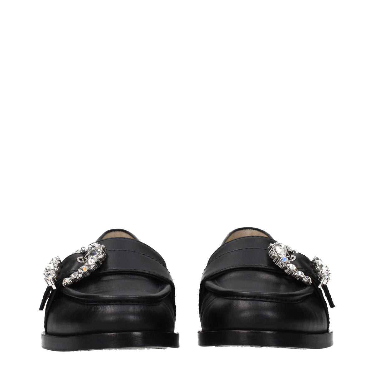 Mocassins en cuir noir