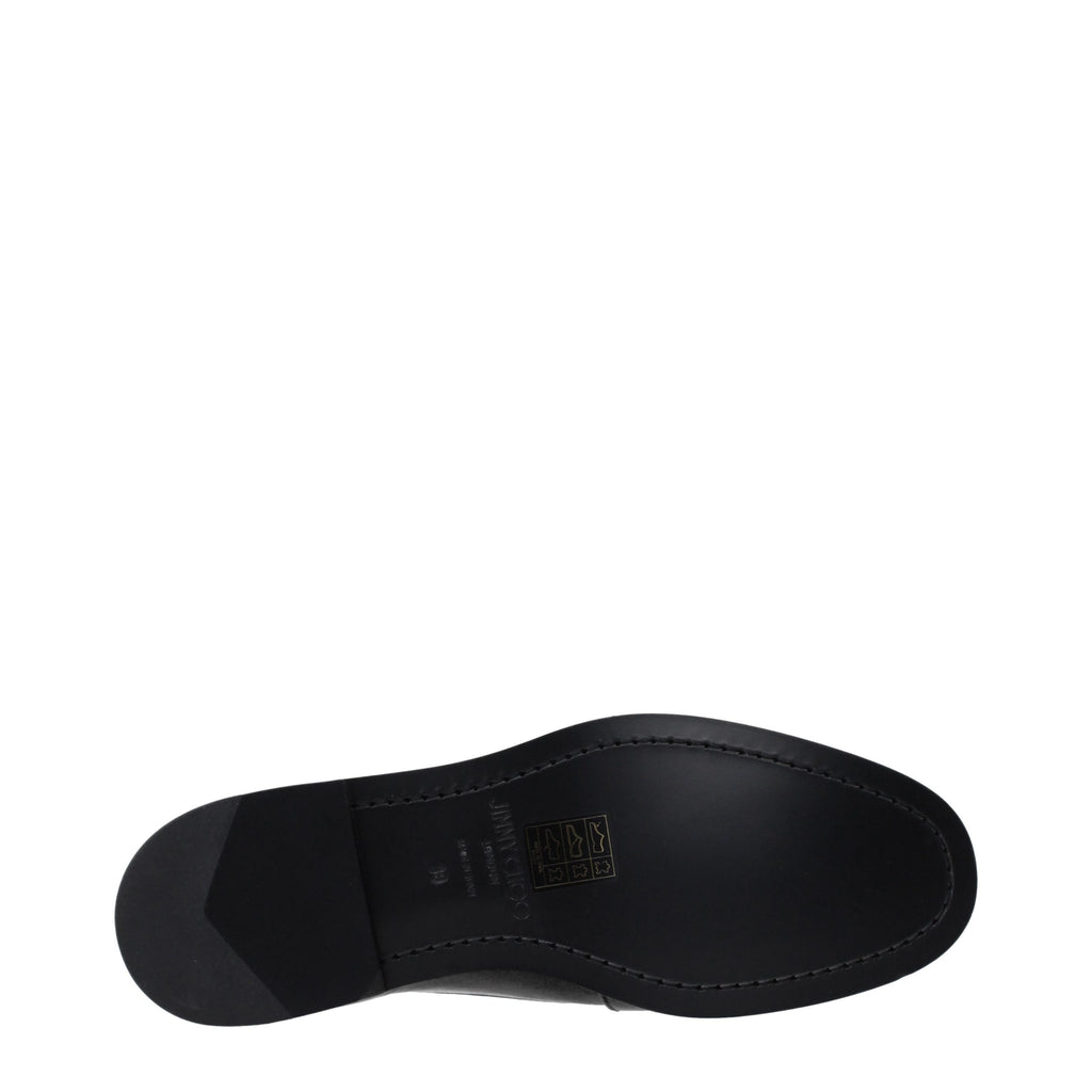 Mocassins en cuir noir