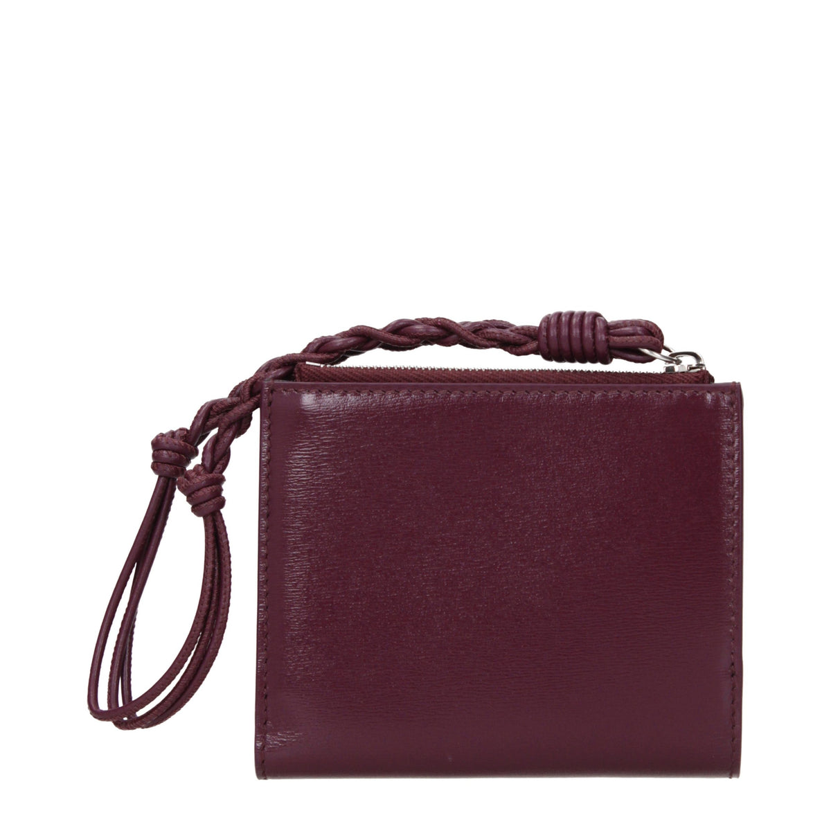Portefeuille en cuir rouge