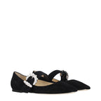 Ballerines en daim noir