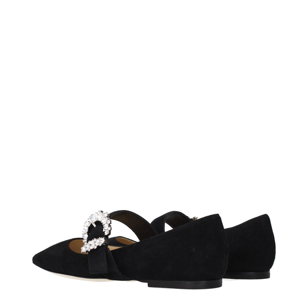Ballerines en daim noir