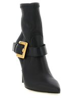 Bottines en cuir noir