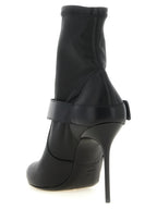 Bottines en cuir noir