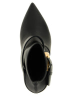 Bottines en cuir noir