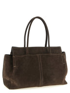 Brown Suede Tote Bag