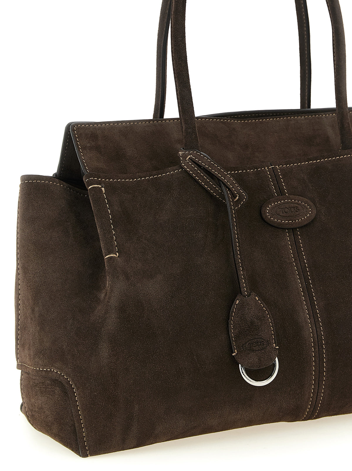 Brown Suede Tote Bag
