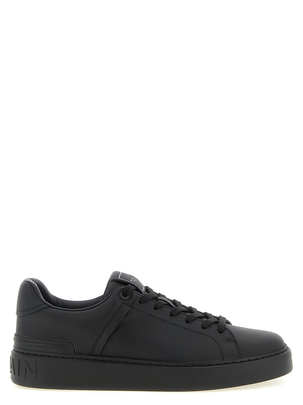 Baskets en cuir noir
