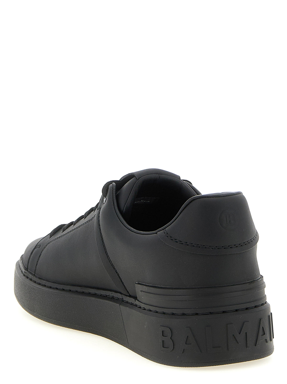 Black Leather Sneakers