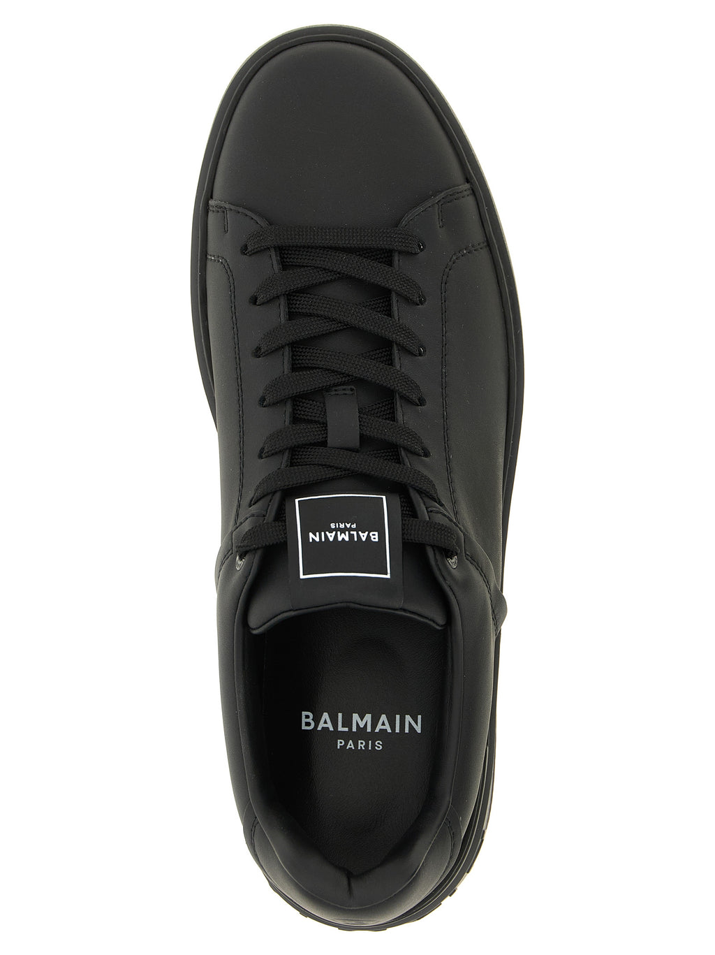 Baskets en cuir noir