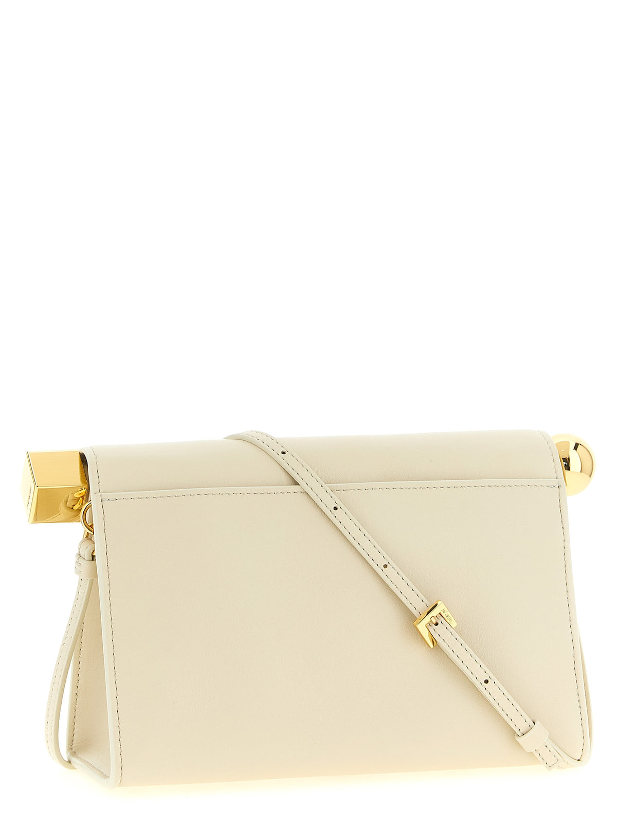 Le Sac Rond Clutch – White