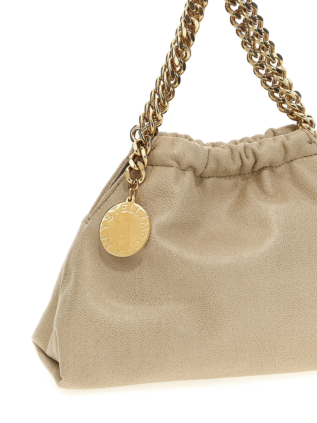 Sac bandoulière en polyester beige