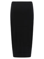 Jupe noire en viscose