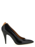 Black Leather Pumps