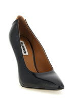 Black Leather Pumps